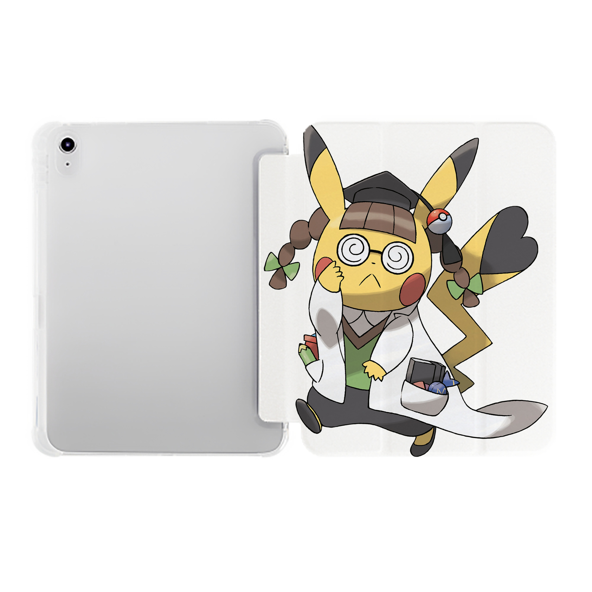 （画像用） ポケットモンスター Pokémon IPad ケース ペン収納付き 三つ折りスタンド PUレザー×シリコン 対応機種9.5/10.5/10.9インチ